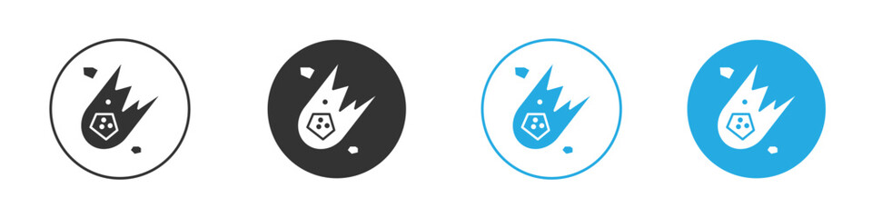 Comet icons logo vector EPS 10, flat vector illustrations © Pop