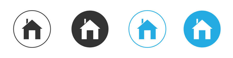 Fototapeta premium Home icons logo vector EPS 10, flat vector illustrations