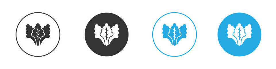 Fototapeta premium Lettuce icons logo vector EPS 10, flat vector illustrations