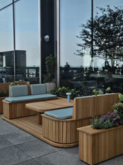 modern cafe interior