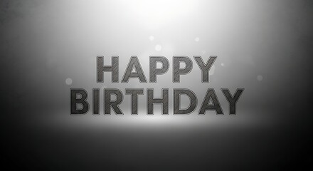 Fototapeta premium Celebrate special day happy birthday greeting card message graphic design illustration template occasion party