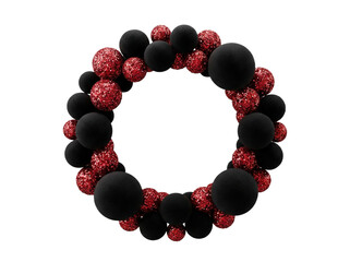 black and and red birthday circle