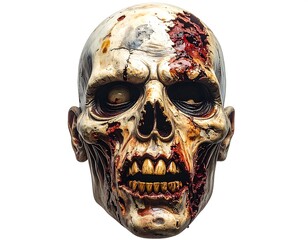 Realistic Detailed Zombie Face Mask for Halloween Horror and Themed Events