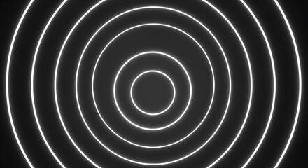 Concentric white elliptical rings on a dark background abstract pattern