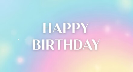 Pastel birthday background image for happy celebration party invitation card design template graphic resource
