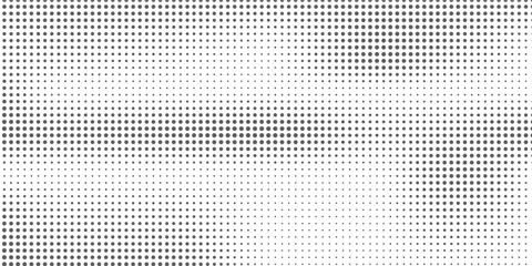 Dotted gradient halftone background. Horizontal seamless dots pattern in pop art style