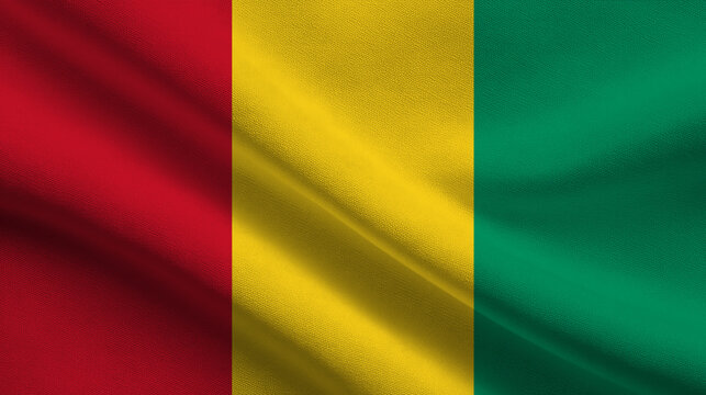 Celebrating independence day with the vibrant colors of the national flag of guinea