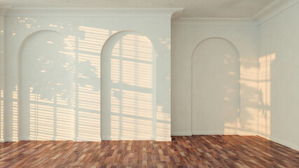 Fototapeta premium Large luxury modern bright interiors Living room mockup illustration 3D rendering image