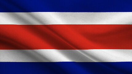 Fototapeta premium Costa Rica's vibrant flag symbolizes independence and national pride in Central America