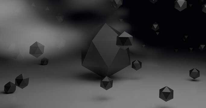 Dark Geometric Icosphere Landscape