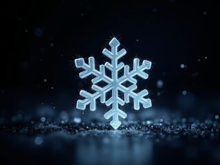 snowflake on a blue background