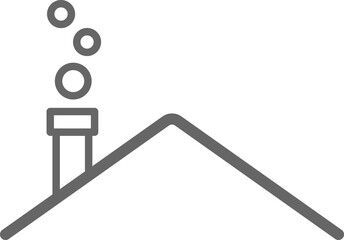 건물-집-지붕-라인-굴뚝-지붕 굴뚝-지붕만