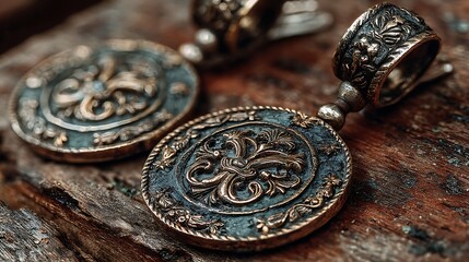 Obraz premium Elegant earrings with intricate design high resolution picture