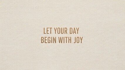 Naklejka premium Inspirational message on textured beige background with motivational quote displayed centrally