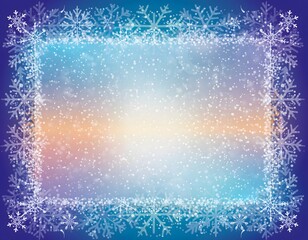 Social Media Story Mockup with Winter Gradient Border for Seasonal, Digital, and Marketing Design Projects