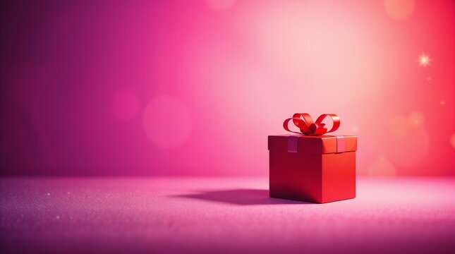 New Year background, soft pastel colors, gentle snowflakes, simple gradient, clean and uncluttered design, xmas gifts in red boxes