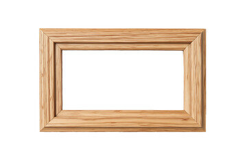 Wooden frame designed for displaying art or photographs in a simple and elegant style