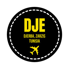 DJE Djerba airport symbol icon	