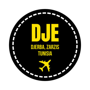 DJE Djerba airport symbol icon	