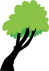 cute cartoon trees suitable for environment background object