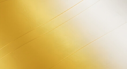 Elegant abstract background with luxurious golden and white gradient, subtle diagonal textured lines, ideal for sophisticated graphic design