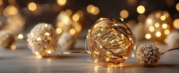Decorative lights creating a warm ambiance for celebrations