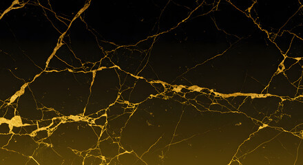 Luxurious black and gold marble texture with intricate golden veins, an elegant and sophisticated abstract background for design projects and opulent decor