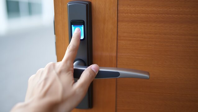Fingerprint Access Control Biometric Door Lock System for Modern Home
