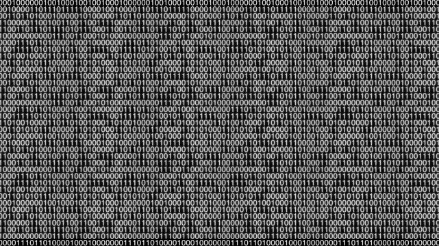 Seamless digital binary code background animation