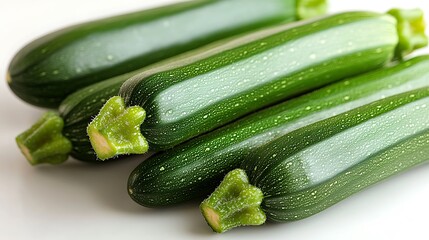 Fresh organic green zucchini high resolution picture