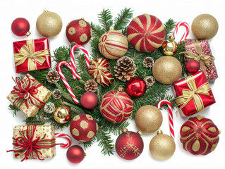 Festive Christmas Ornaments and Holiday Decorations