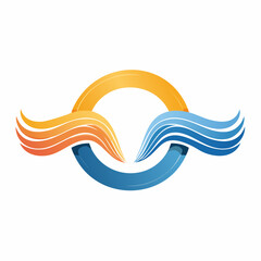 Obraz premium Abstract Wave Design with Arrows.