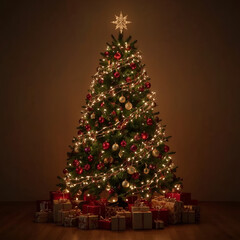 christmas tree with gifts