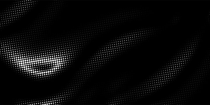 Chaotic overlap of polypropylene meshes. Graphic illusion, abstract black background. CD cover design, album, website, social media profile. Chaos, angle of view. Science fiction technology.