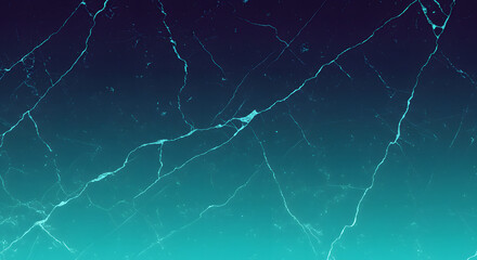 Abstract dark blue to teal gradient background with intricate white cracklike lines, resembling frozen ice, fractured glass, or a digital network pattern