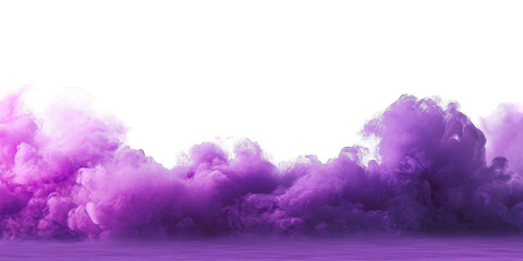 Fototapeta premium Purple smoke clouds against a black background (1)