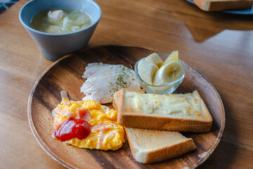 Homemade breakfast plate
