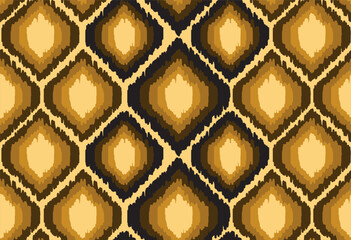 Ethnic abstract ikat art. Ikat pattern design. For textile and fabric.
