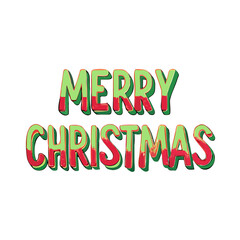 Fototapeta premium Merry Christmas text effects, Christmas retro style text effects