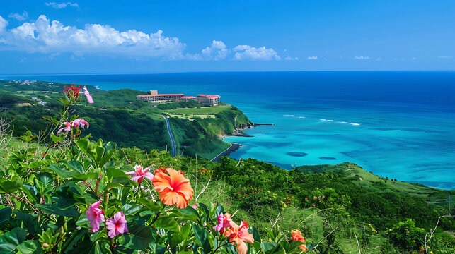 flowers on the beach - Powered by Adobe