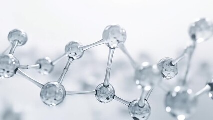 Abstract molecular structure, science and technology background, crystal like, 3d render - Powered by Adobe