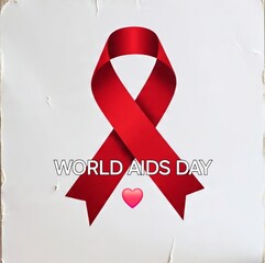 aids awareness ribbon for aids international day 