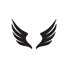 Eagle tattoo vector design, symbolizing freedom with black wings and feather illustration