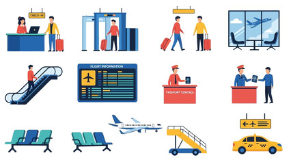 Diverse collection of monochrome line art icons depicting various handcrafted objects, tools, and materials essential for traditional arts and crafts, ideal for graphic design projects