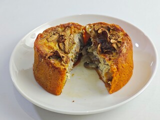piece of cake on a plate