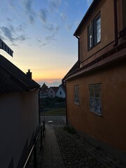 narrow street in the old town
