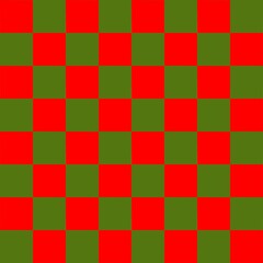 Festive Red Green Checker Seamless Pattern for Christmas Design