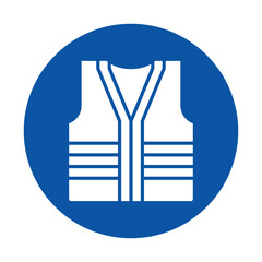 Safety Vest Icon Representation for Construction and Industrial Use