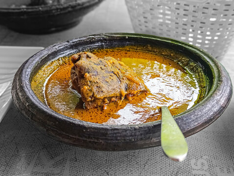 Ivory Coast nut sauce with venison