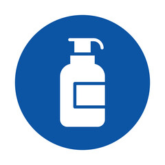 Simple Icon of a Pump Bottle for Skincare and Beauty Applications